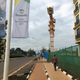 A man walks along a street in the Rwanda’s capital Kigali.